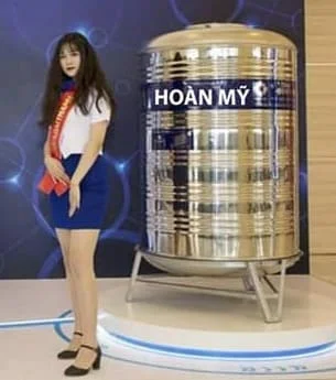 Bồn nước inox Hoàn Mỹ 2000l đứng