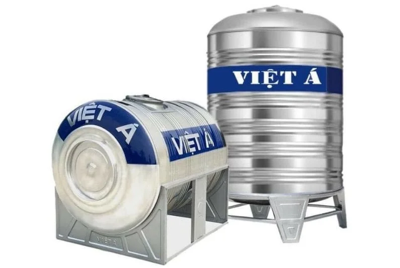 Bồn inox đứng ngang Việt Á