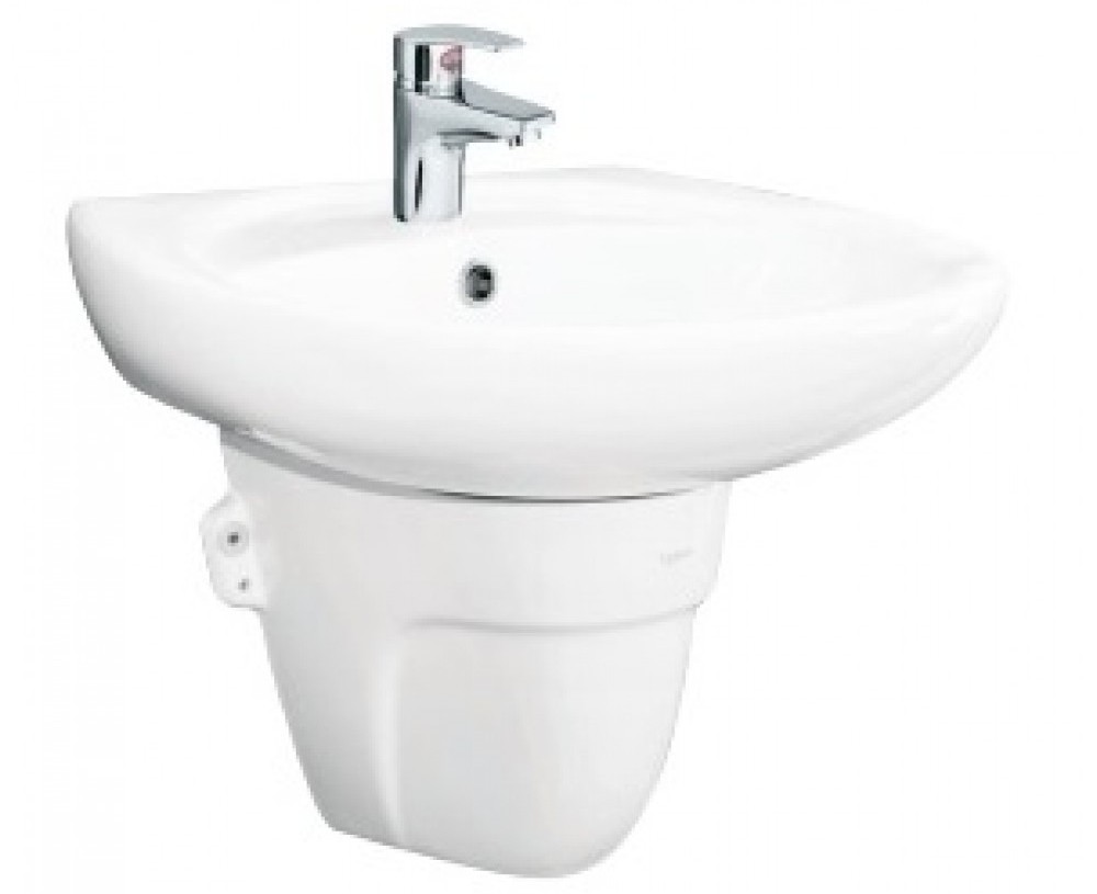 Chậu rửa mặt không chân đỡ Viglacera BS409