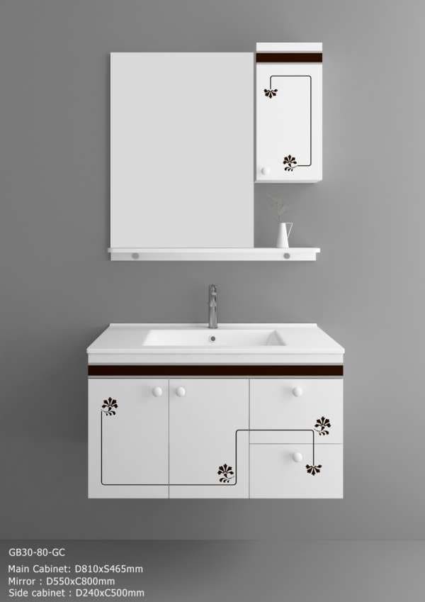 Bộ tủ chậu nhựa PVC Potentech PT 8030