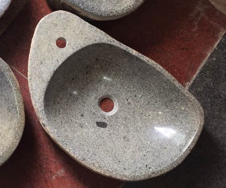 Chậu Rửa Mặt Chậu Rửa Mặt Lavabo Đá Cuội Eximstone Size 28 Màu Hồng Eximstone