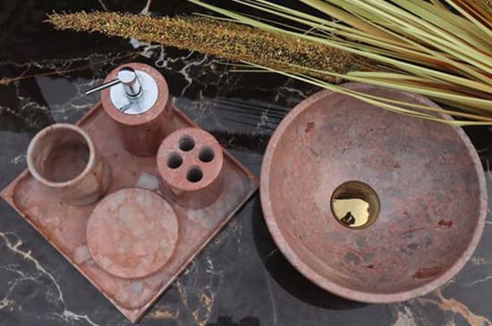 Chậu Rửa Mặt Mini Size 28 Màu Hồng Eximstone