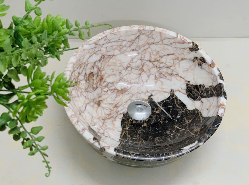 Chậu rửa lavabo màu trắng sữa Eximstone BST90