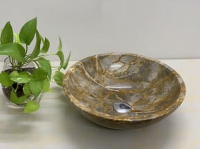 Chậu rửa lavabo màu trắng sữa Eximstone BST90