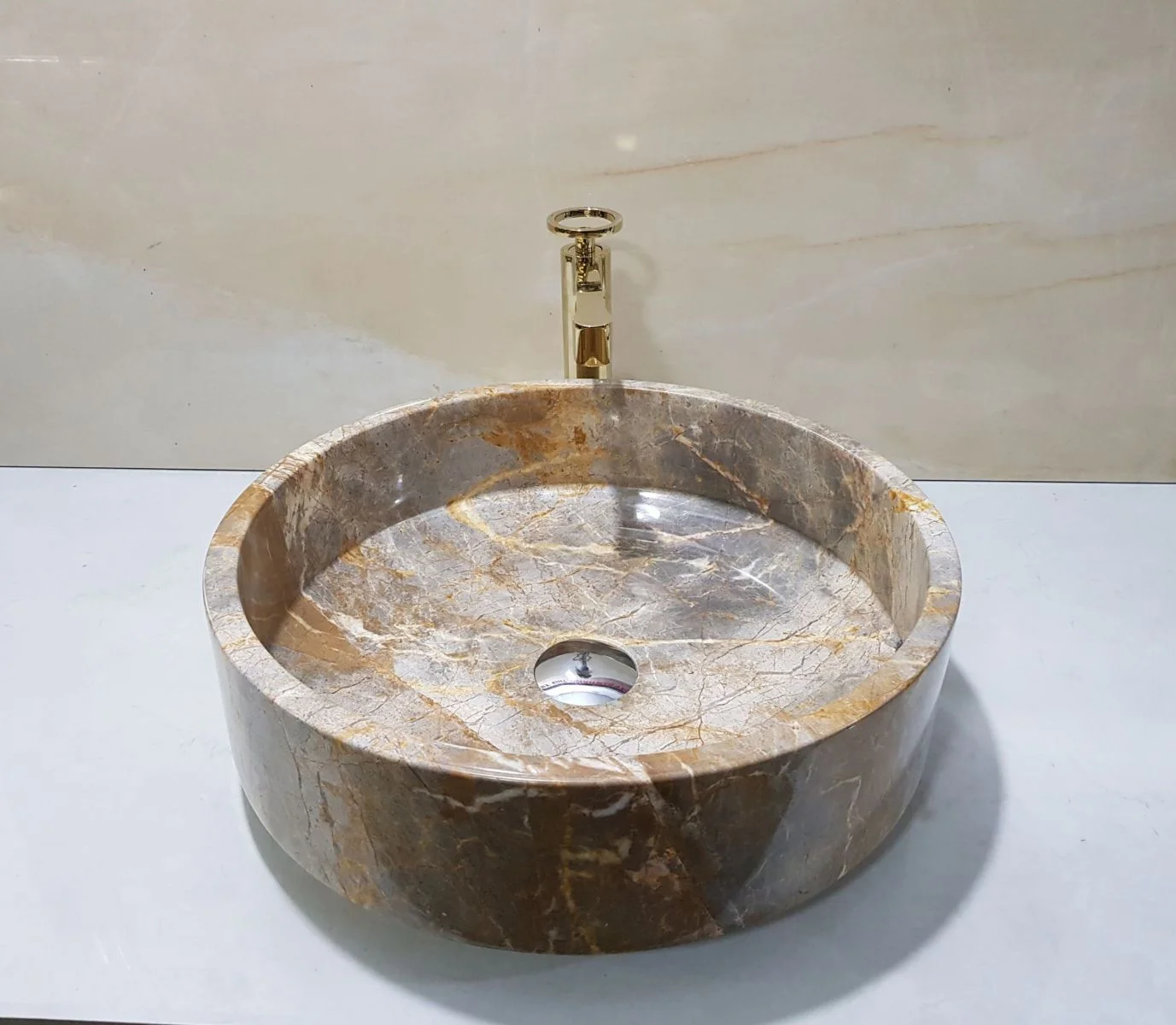 Chậu rửa lavabo màu xanh ấn độ Eximstone BST41