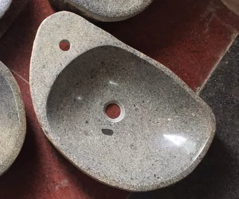 Chậu Rửa Mặt Lavabo Đá Cuội Liền Vòi Eximstone