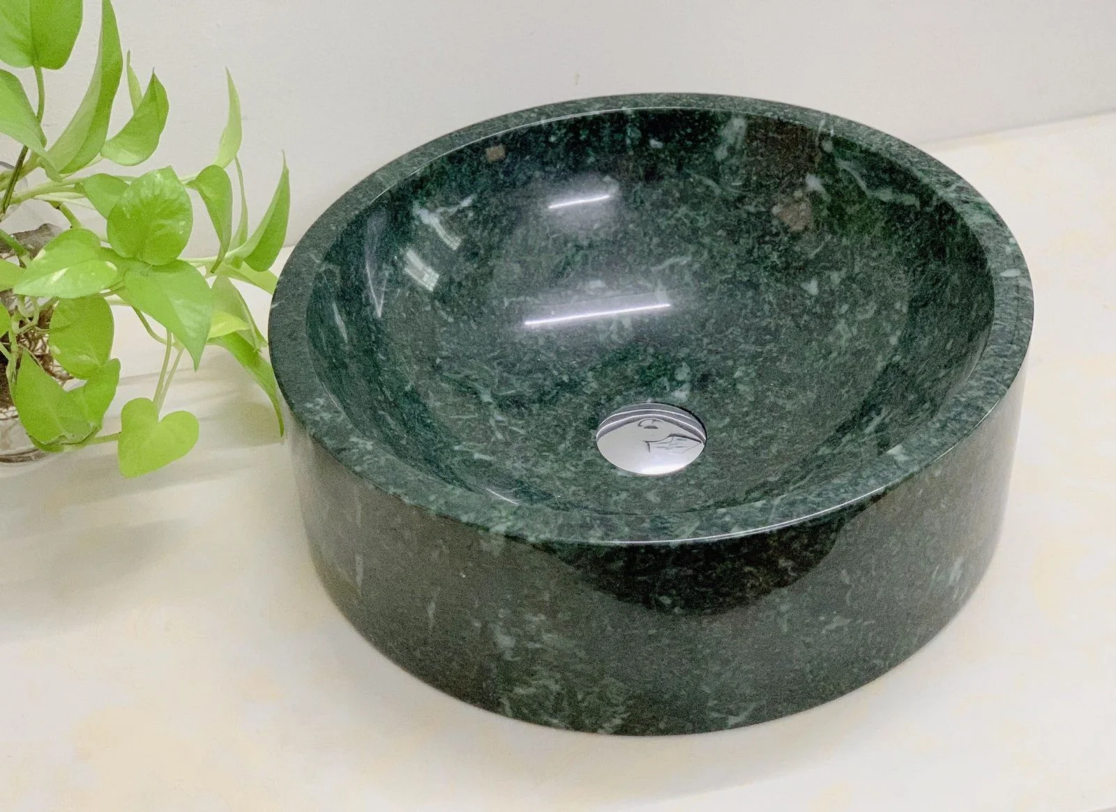 Chậu rửa lavabo màu xanh ấn độ Eximstone BST41