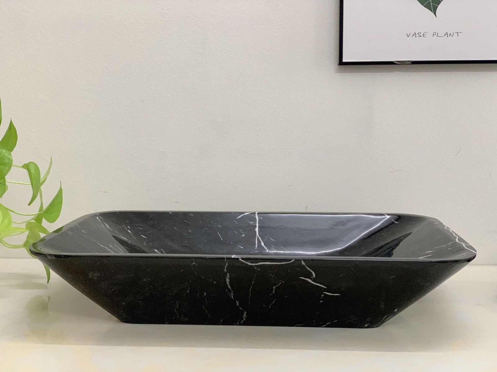 Chậu rửa lavabo màu xanh ấn độ Eximstone BST41