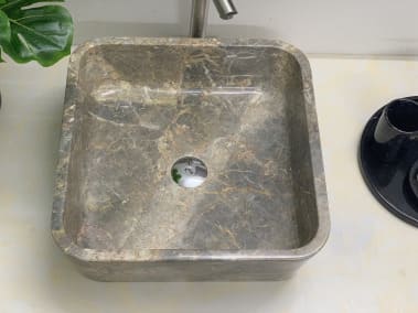 Chậu rửa lavabo màu xanh ấn độ Eximstone BST41