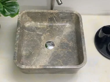 Chậu rửa lavabo màu xanh ấn độ Eximstone BST41