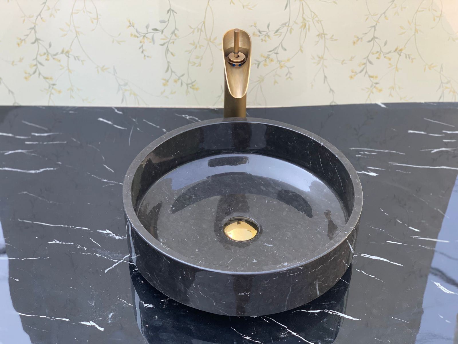 Chậu rửa lavabo màu xanh ấn độ Eximstone BST41