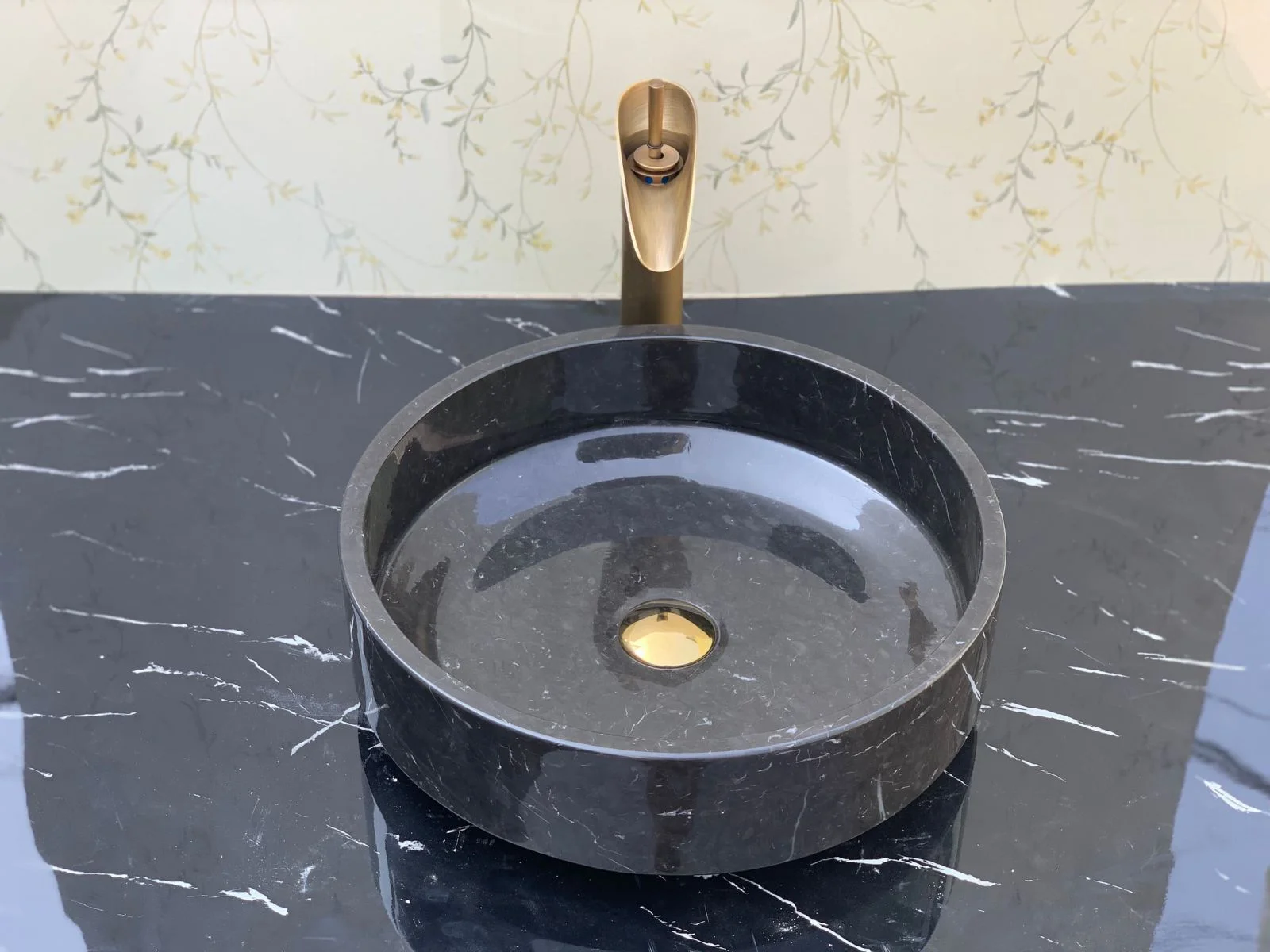 Chậu rửa lavabo màu xanh ấn độ Eximstone BST41