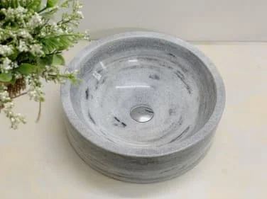 Chậu rửa lavabo màu xám nghệ an Eximstone XDT12