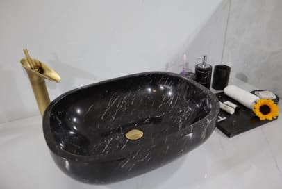 Chậu rửa lavabo màu xanh ấn độ Eximstone BST41