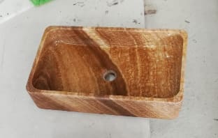 Chậu rửa lavabo màu xanh ấn độ Eximstone BST41