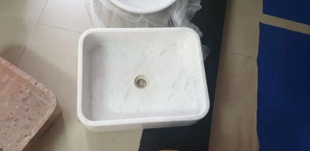 Chậu rửa lavabo màu xanh ấn độ Eximstone BST41