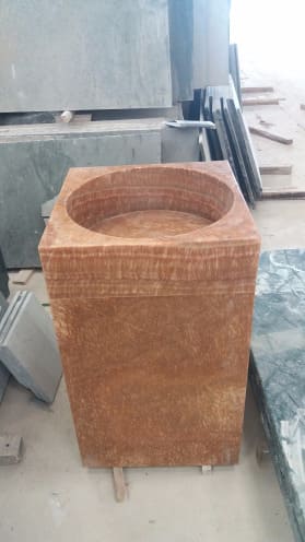 Chậu rửa lavabo màu xanh ấn độ Eximstone BST41