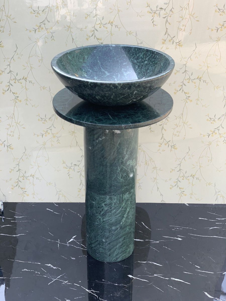 Chậu rửa lavabo màu xanh ấn độ Eximstone BST41