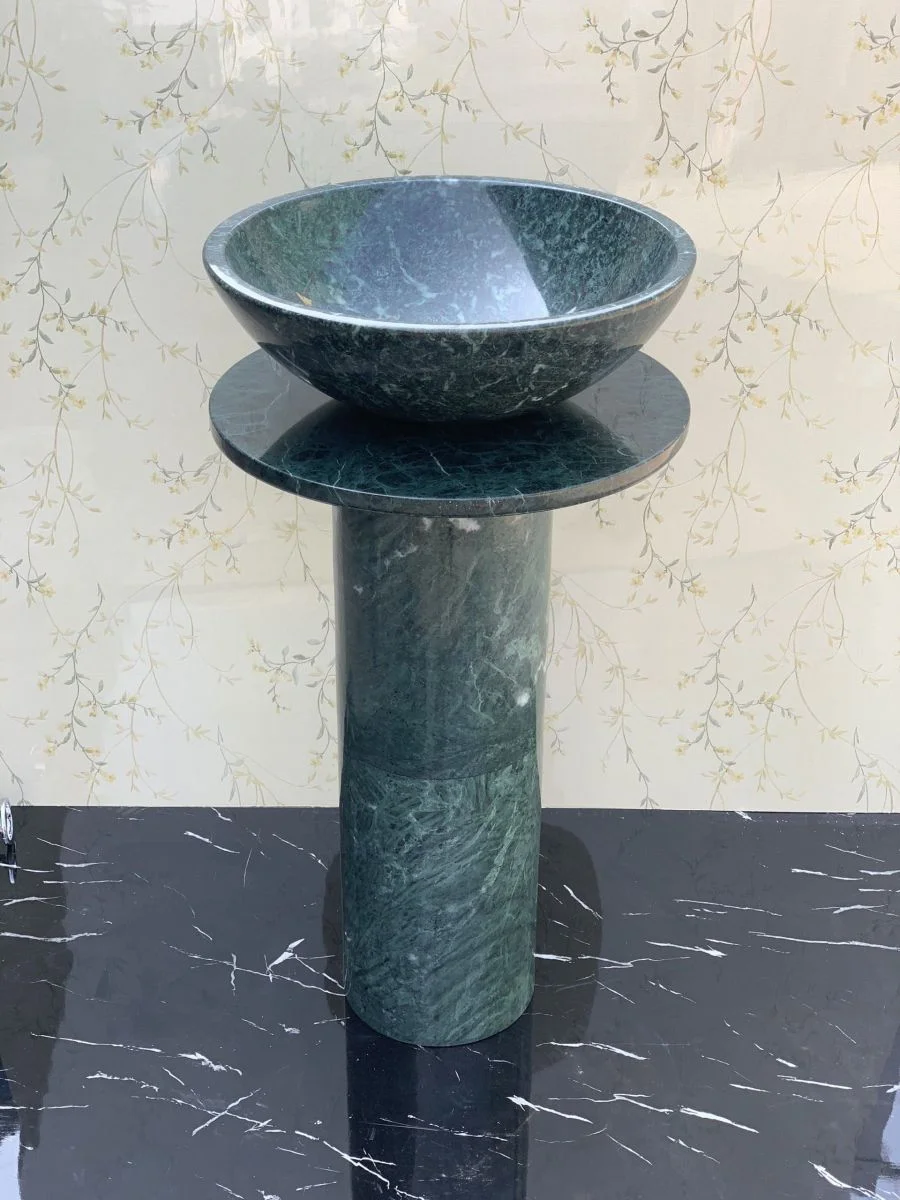 Chậu rửa lavabo màu xanh ấn độ Eximstone BST41