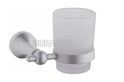 Kệ cốc đánh răng đôi mạ bạc Duraqua 8806