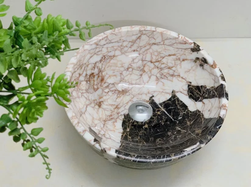 Chậu rửa lavabo màu nâu quán sơn Eximstone BST31