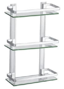 Kệ đựng đồ 3 tầng nhôm kính Duraqua 5203