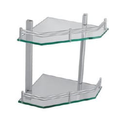 Kệ đựng đồ 2 tầng nhôm kính Duraqua 7016