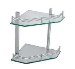 Kệ đựng đồ 2 tầng nhôm kính Duraqua 7016
