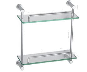Kệ đựng đồ 2 tầng nhôm kính Duraqua 6712