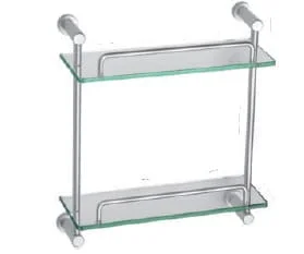 Kệ đựng đồ 2 tầng nhôm kính Duraqua 6712