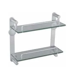 Kệ đựng đồ 2 tầng nhôm kính Duraqua 6712