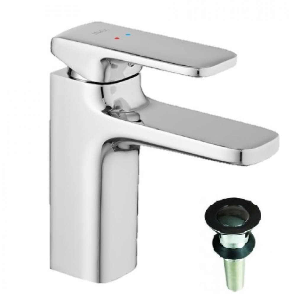 Vòi Chậu Lavabo Inax LFV-632S-2 Nóng Lạnh Kèm Nút Chặn Sứ