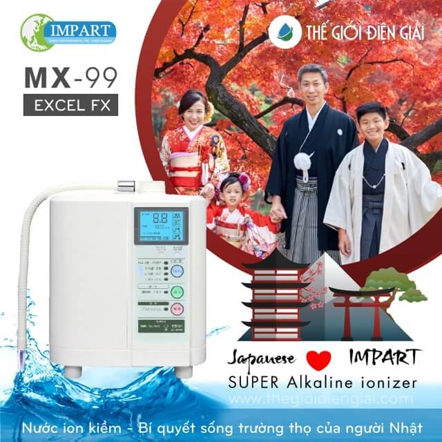 Giới thiệu về Máy điện giải ion kiềm Impart EXCEL-FX (MX-99)