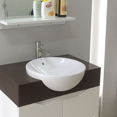 Chậu rửa mặt bán âm tròn Inax AL-333V