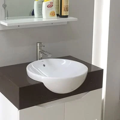 Chậu rửa mặt bán âm tròn Inax AL-333V