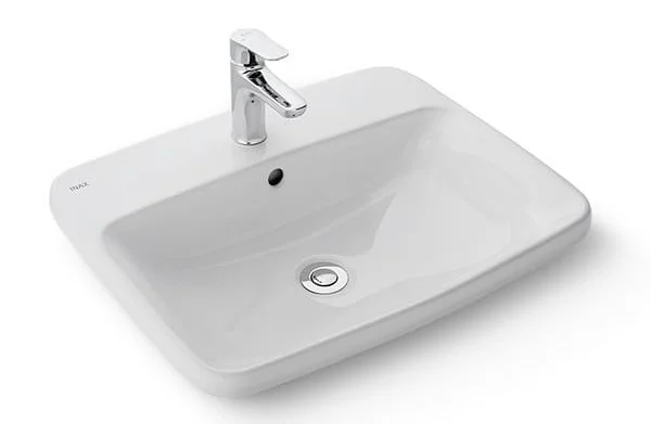 Chậu rửa mặt bàn đá dương vành INAX L-2398V