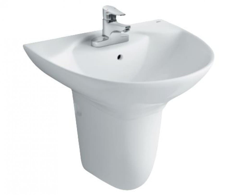 Chậu rửa mặt treo tường 3 lỗ Inax L-288VEC ( không chân) 