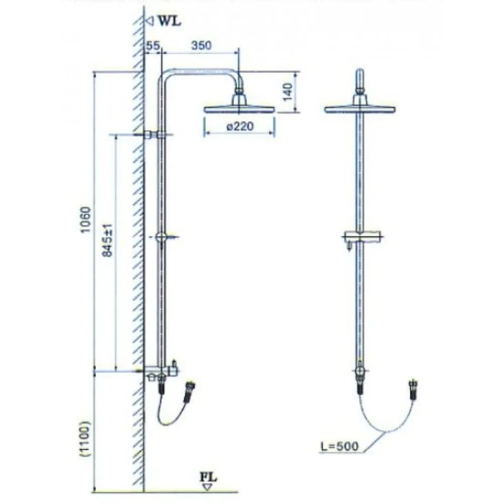 Thân Sen cây nóng lạnh Inax BFV-CL2