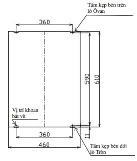 bản vẽ kỹ thuật Gương treo tường INAX KF-4560VA