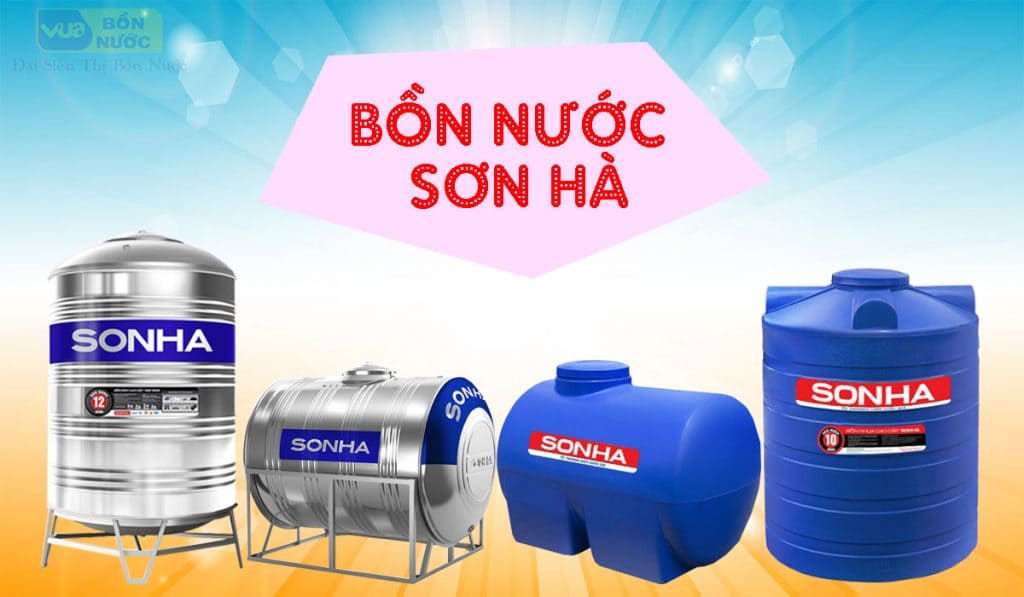 Bồn nước inox, bồn nước nhựa Sơn Hà