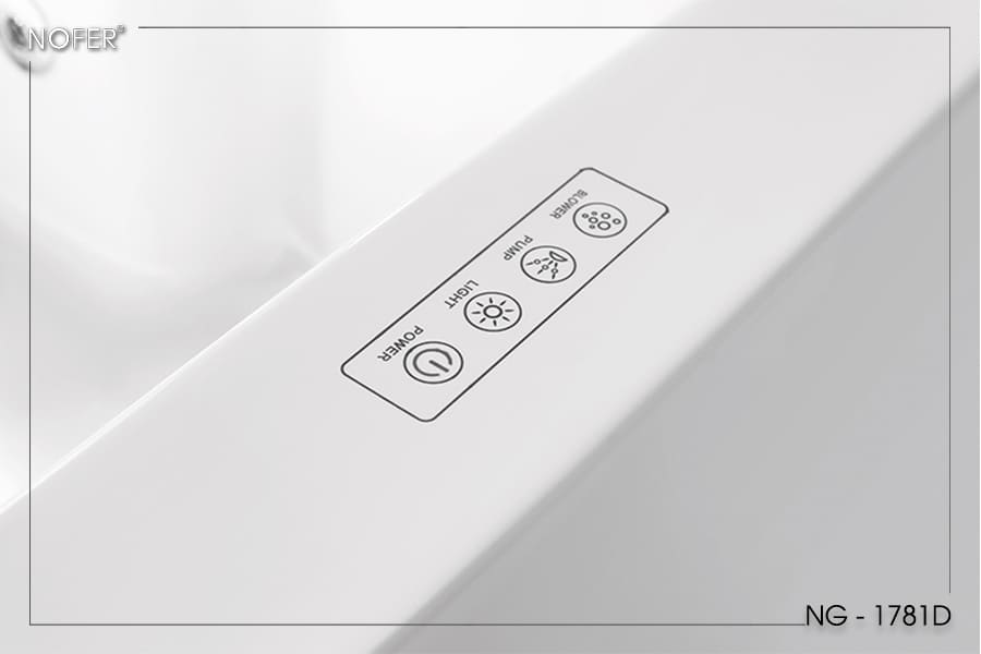 bảng điểu khiển bồn tắm MASSAGE NOFER NG–1781D