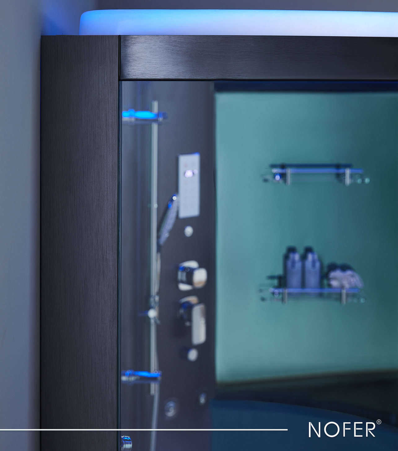 chi tiết bên trong Phòng xông hơi Nofer VS-610