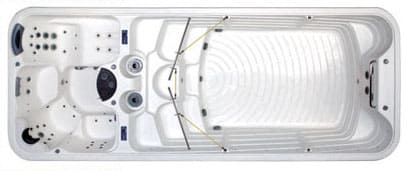 phía trong lòng Bồn tắm MASSAGE Euroking SPA-008