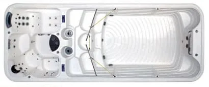 phía trong lòng Bồn tắm MASSAGE Euroking SPA-008
