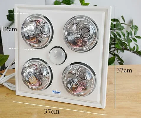 Đèn sưởi 4 bóng âm trần Hans-H4B