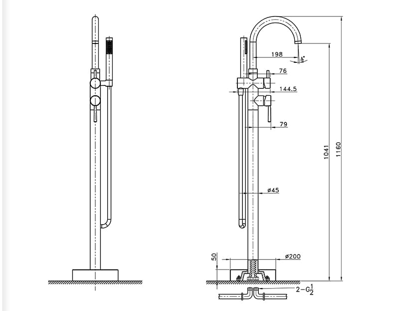  Sen tắm gắn bồn Euroking EU-1300000