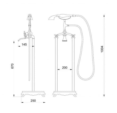  Sen tắm gắn bồn Euroking EU-51012
