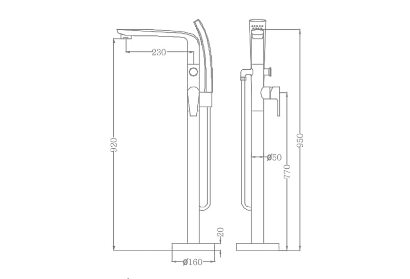  Sen tắm gắn bồn Euroking EU-51026-2