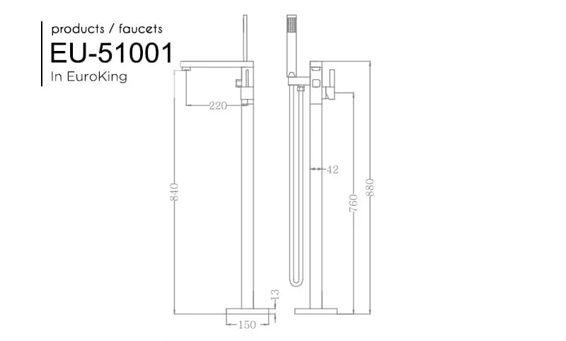 Sen tắm gắn bồn Euroking EU-51001