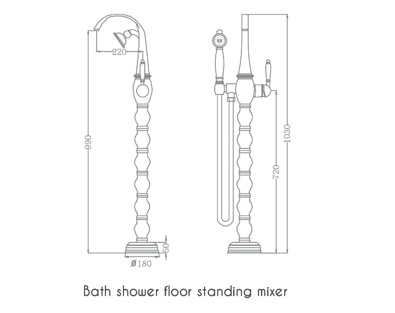  Sen tắm gắn bồn Euroking EU-51025-1